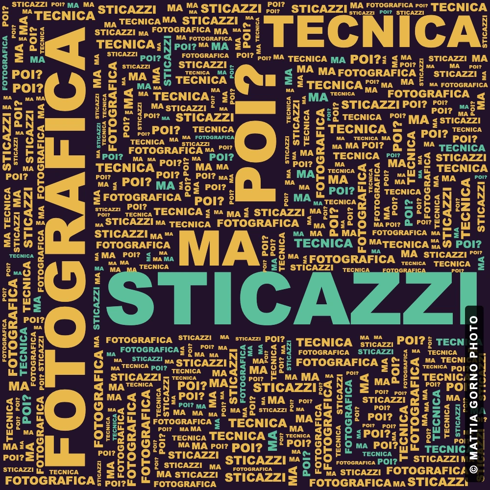 Tanta tecnica fotografica ma poi? Sticazzi